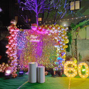 Golden Shimmer Birthday Decoration