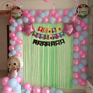 Candy Pink Birthday Balloon Backdrop