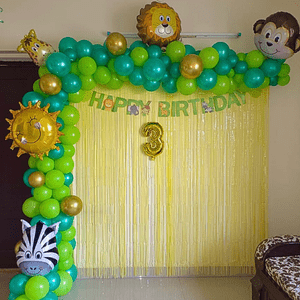 Jungle Safari 3rd Birthday Decoration Kit