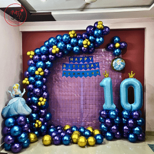 Luxury Midnight Blue Birthday Decoration