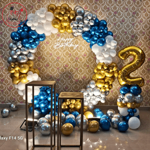 Royal Blue Silver Ring Decoration
