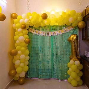 Sunshine Yellow 1st Birthday Decoration Kit