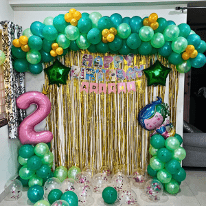 Mermaid Green Birthday Decoration