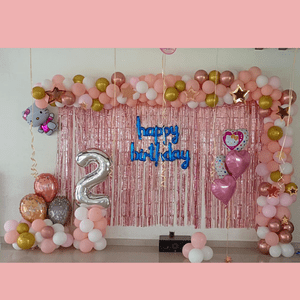 Pink Princess 2nd Birthday Decoration Kit