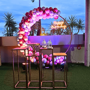 Rose Gold Ring Birthday Decoration Kit