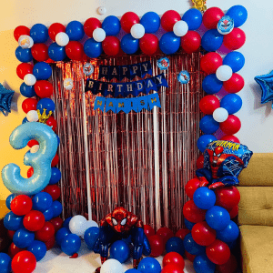 Spiderman Theme Birthday Decoration