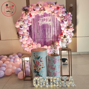 Princess Pink Ring Birthday Decoration