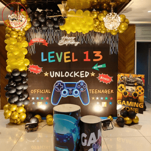 Ultimate Gamer Zone Birthday Backdrop