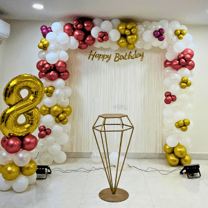 Elegant Rose Gold Birthday Decoration