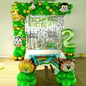 Wild Jungle Safari Birthday Setup