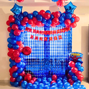 Spiderman Theme Birthday Decoration Kit