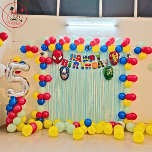 Superhero Birthday Balloon Decoration