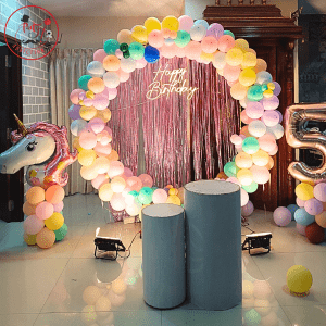 Pastel Rainbow Ring Birthday Decoration