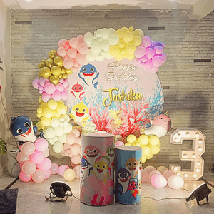 Baby Shark 3rd Birthday Decoration Kit