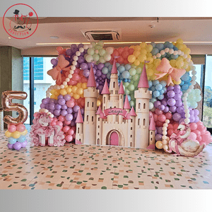 Fairytale Princess Castle Birthday Backdrop Decoration
