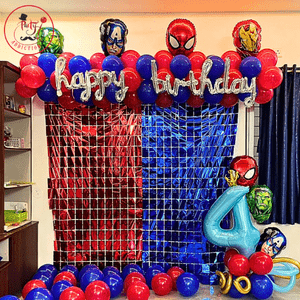 Marvel Superhero Birthday Backdrop Decoration