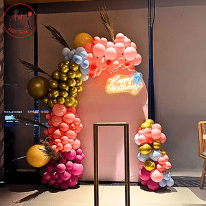 Blush Pink Luxury Birthday Backdrop Decoration