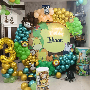 Jungle Safari 3rd Birthday Decoration Kit
