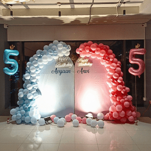 Twin Birthday Balloon Decoration