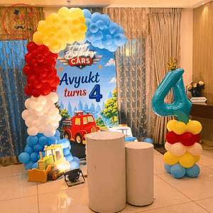 Disney Cars Theme Birthday Backdrop Decoration