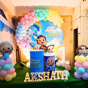 Cocomelon Rainbow 1st Birthday Decoration Kit