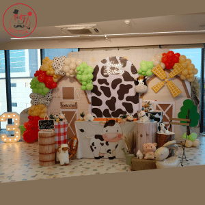 Farmyard Fun Theme Birthday Backdrop Decoration