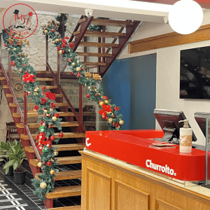 Premium Christmas Staircase Garland Decoration