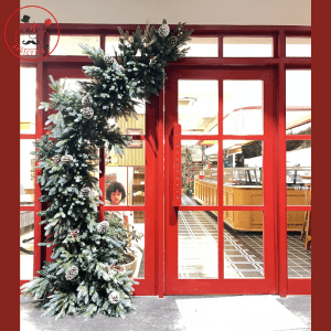 Snowfall Christmas Entrance Garland Decoration
