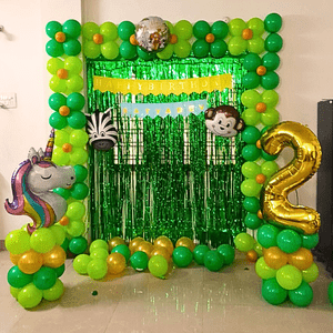 Jungle Safari 2nd Birthday Decoration Kit