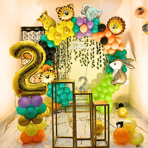 Wild Safari 2nd Birthday Decoration Kit