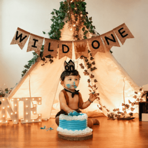 Wild One Cake Smash Birthday Photoshoot Decoration