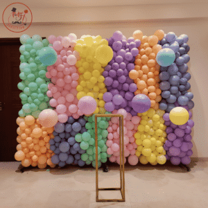 Colorful Pastel Balloon Wall Decoration