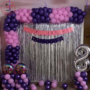 Frozen Theme 8th Birthday Balloon Decoration Setup