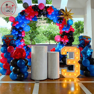 SPIDERMAN THEME BALLOON RING DECOR
