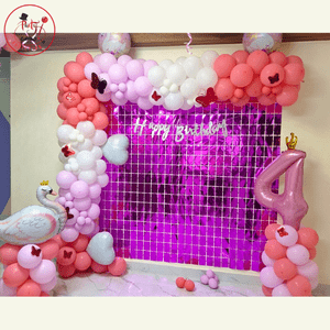 Princess Swan Theme 4th Birthday Decoration Setup