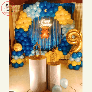 Teddy Bear Theme 9th Birthday Decoration Setup