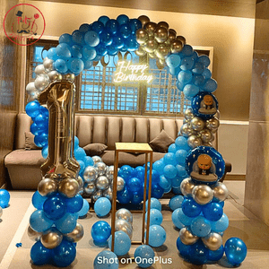 Baby Boss 1st Birthday Balloon Ring Decoration Setup