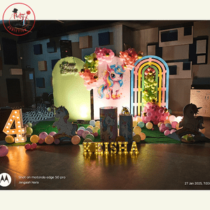 Magical Unicorn Theme Birthday Decoration Setup