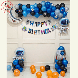 Space Astronaut Theme Birthday Decoration Kit
