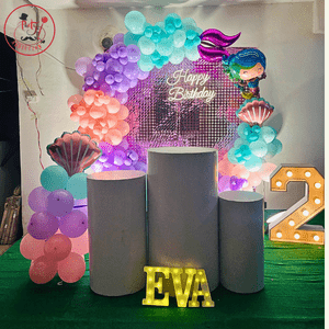 Mermaid Theme 2nd Birthday Decoration Setup