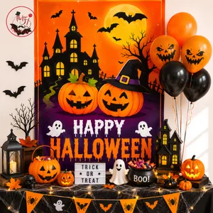 Spooky Halloween Party Table & Balloon Decoration Set
