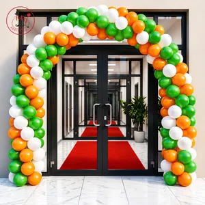 Patriotic Balloon Arch Entrance Decoration