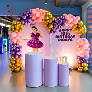 Elegant 10th Birthday Decoration – Stylish Girl Theme Party Backdrop
