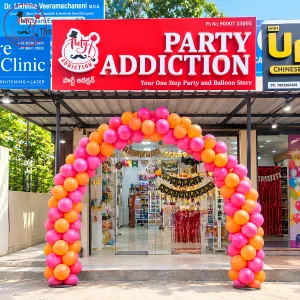 Grand Balloon Arch Entrance Decoration – Eye-Catching Party Welcome Decor