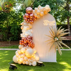 Elegant Bride To Be Decoration – Stylish Bridal Shower Backdrop & Balloon Decor