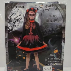 Kids Skeleton Girl Halloween Costume Dress