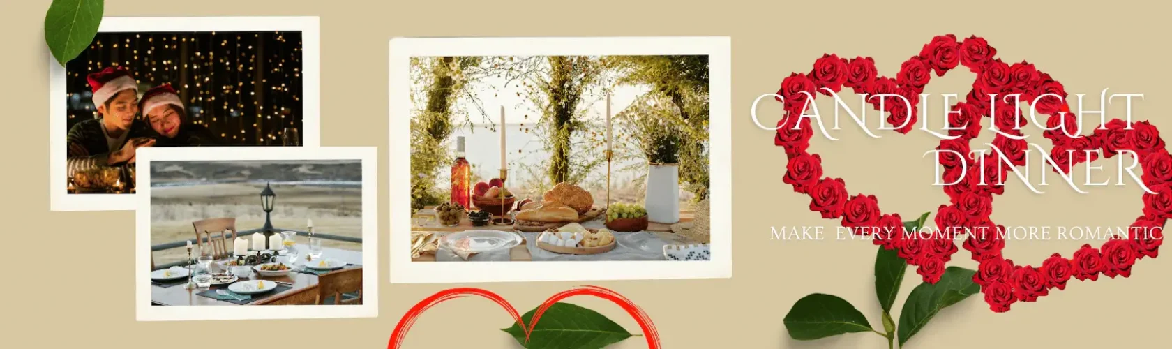 Romantic Candle Light Dinner Decoration in Hyderabad by Party Addiction